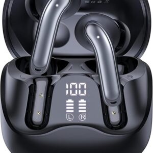 Hybrid Active Noise Canceling Wireless Earbuds, 6 Mics ENC Clear Call Ear Buds, Hi-Res Audio Deep Bass Bluetooth 5.4 Headphones, 48H Playtime, IP7, 8 EQ Modes, Wireless Charging, Multipoint Connection