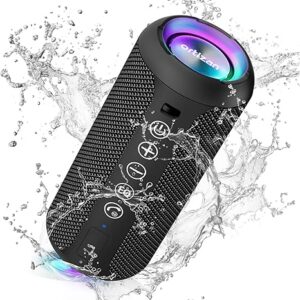 Ortizan Portable Bluetooth Speaker (1nd Gen), IPX7 Waterproof, Wireless, Big Sound and Deep Bass, TWS Pairing, 30Hrs of Playtime, for Home/Party/Outdoor/Beach, Birthday Gifts for Men Women - Black