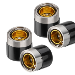 SDTC Tech Trailer Wheel Bearing Protector Sets 1.98 Inch Stainless Steel Bearing Protectors with Bearing Dust Cover Caps for Trailer Boat (Grey and Chromed, 1 Pair)